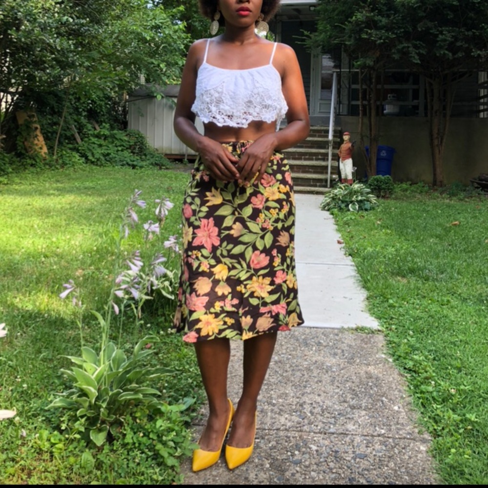Gap floral skirt mid